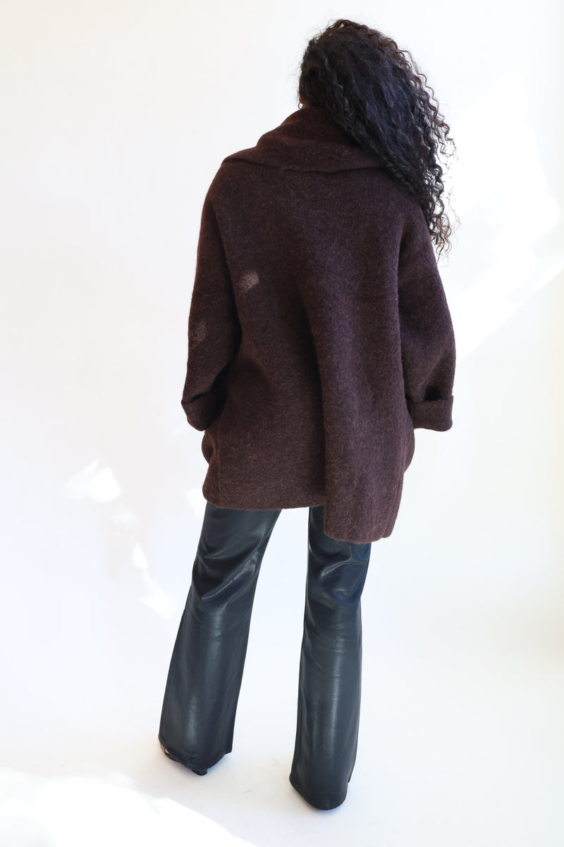 Double Face Coat Merlot
