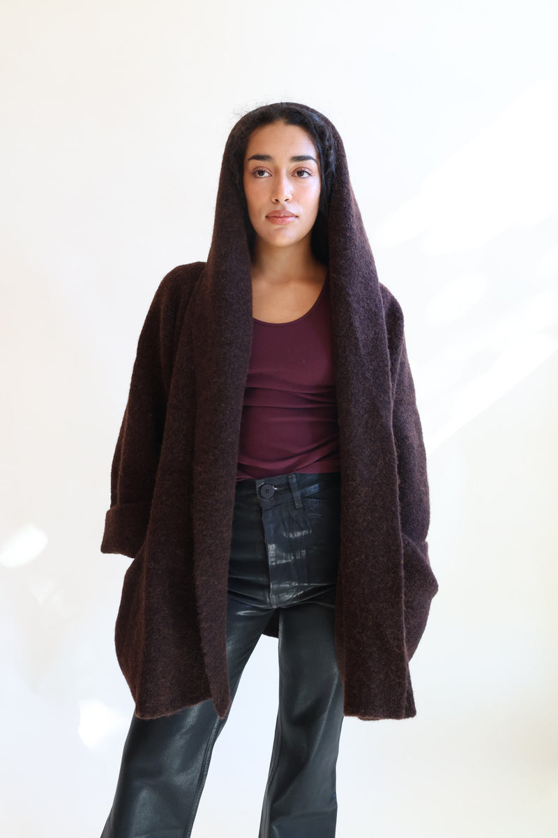 Double Face Coat Merlot