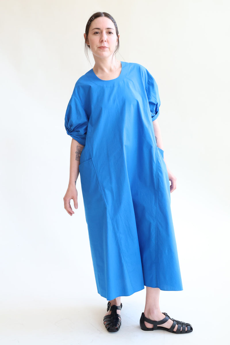 U-Neck Dress Cerulean