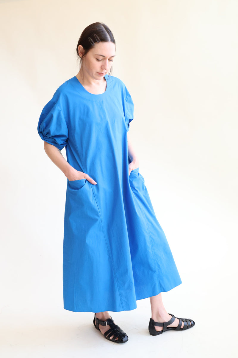 U-Neck Dress Cerulean