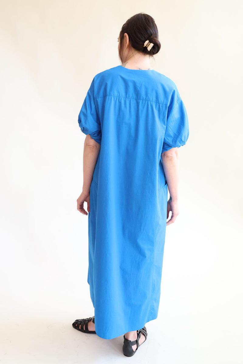 U-Neck Dress Cerulean