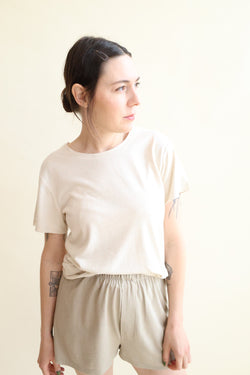 Silk Tee Shirt Undyed