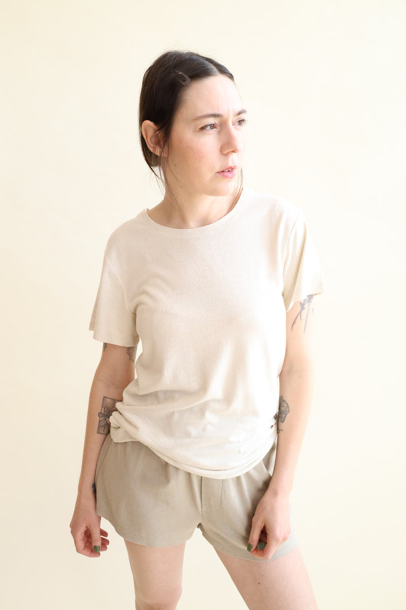 Silk Tee Shirt Undyed