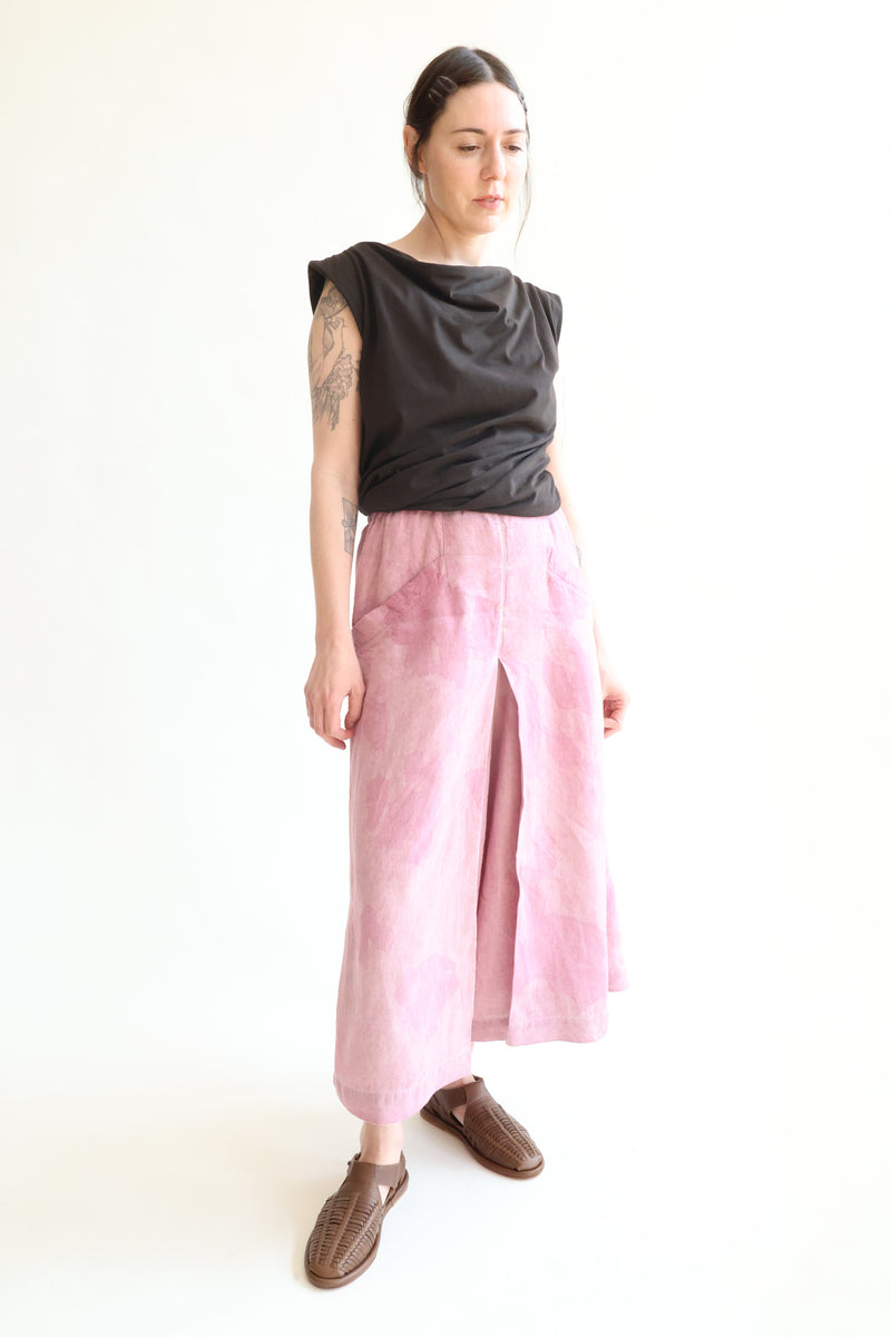 Tent Pantskirt Lilac Mineral Dye Batik