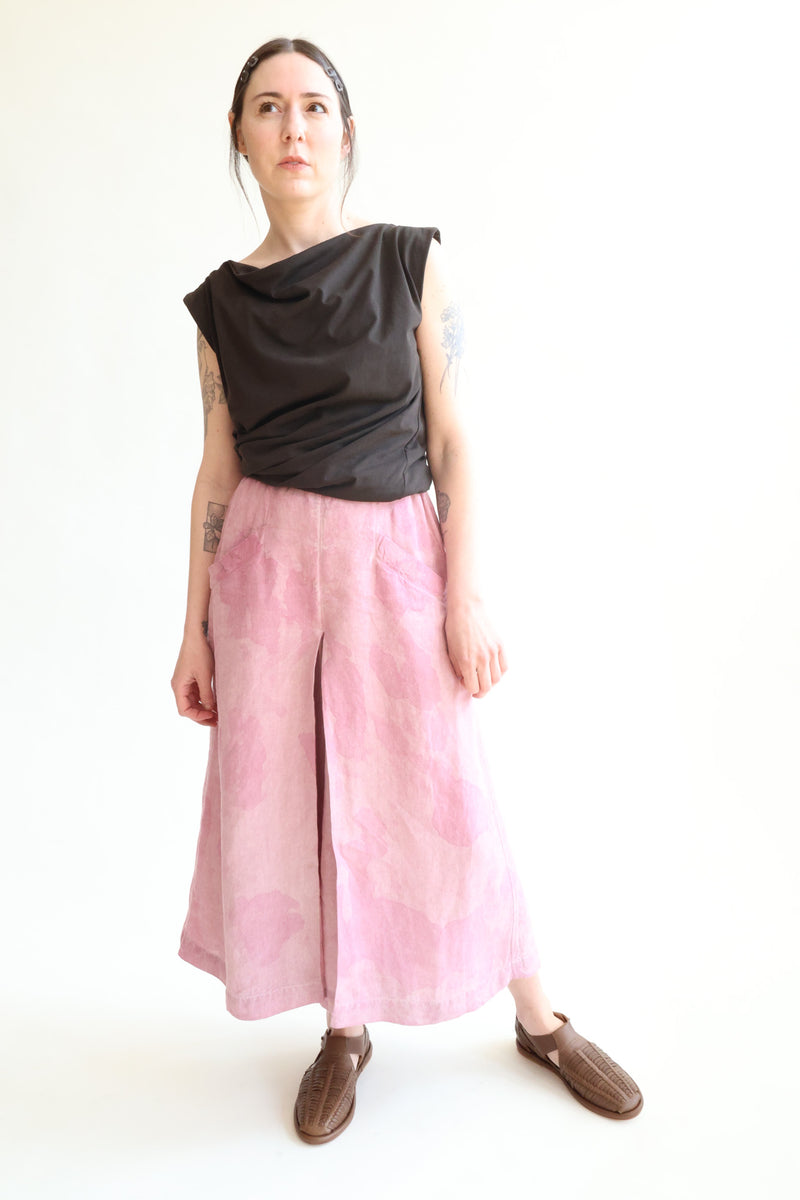 Tent Pantskirt Lilac Mineral Dye Batik
