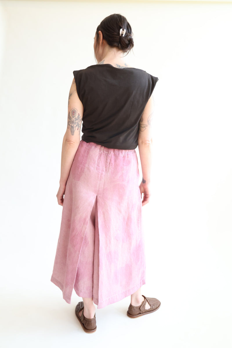 Tent Pantskirt Lilac Mineral Dye Batik