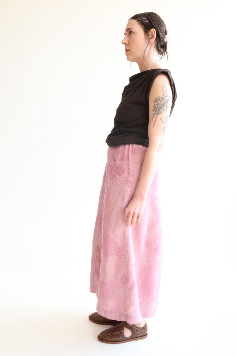 Tent Pantskirt Lilac Mineral Dye Batik