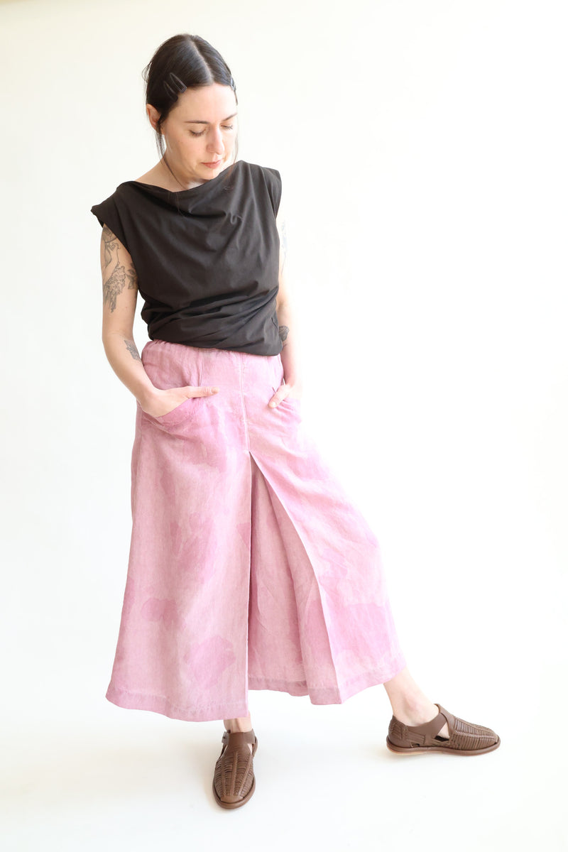 Tent Pantskirt Lilac Mineral Dye Batik