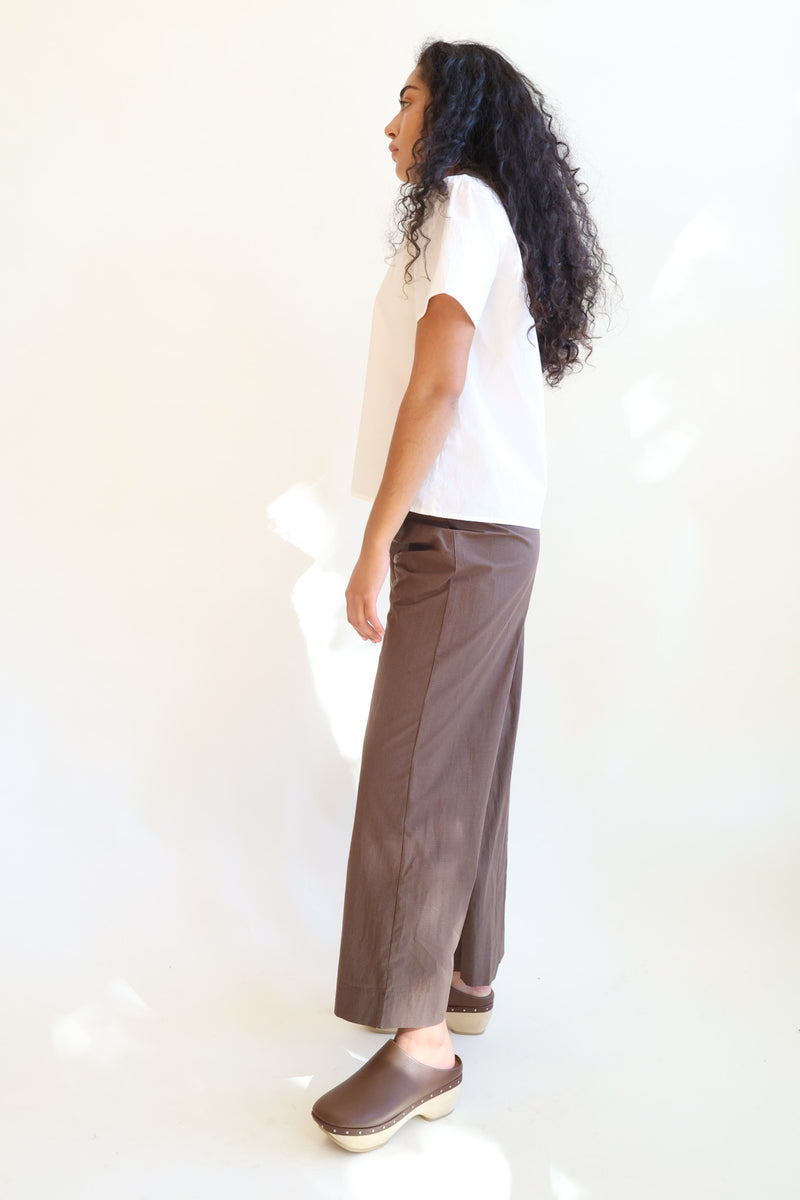 Double Layer Pant Carob Check