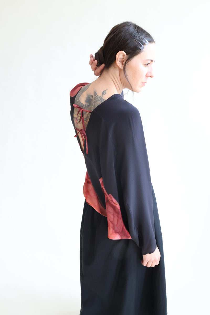 Silk Top Print E - Radicchio