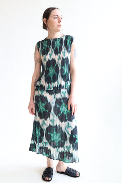 Hiro Skirt Emerald Ikat