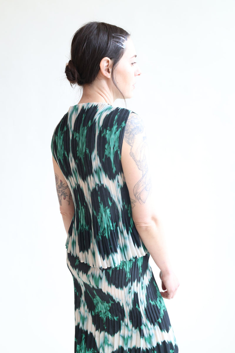 Rae Tank Emerald Ikat