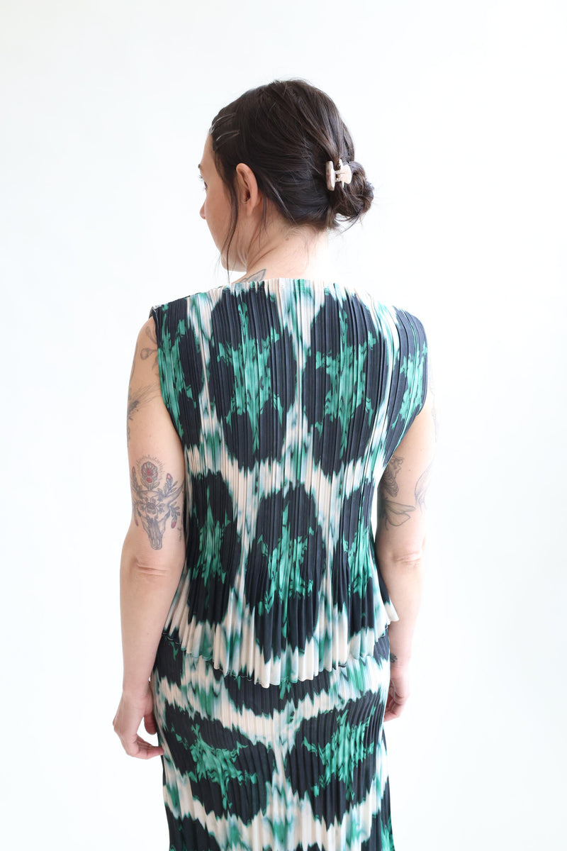 Rae Tank Emerald Ikat