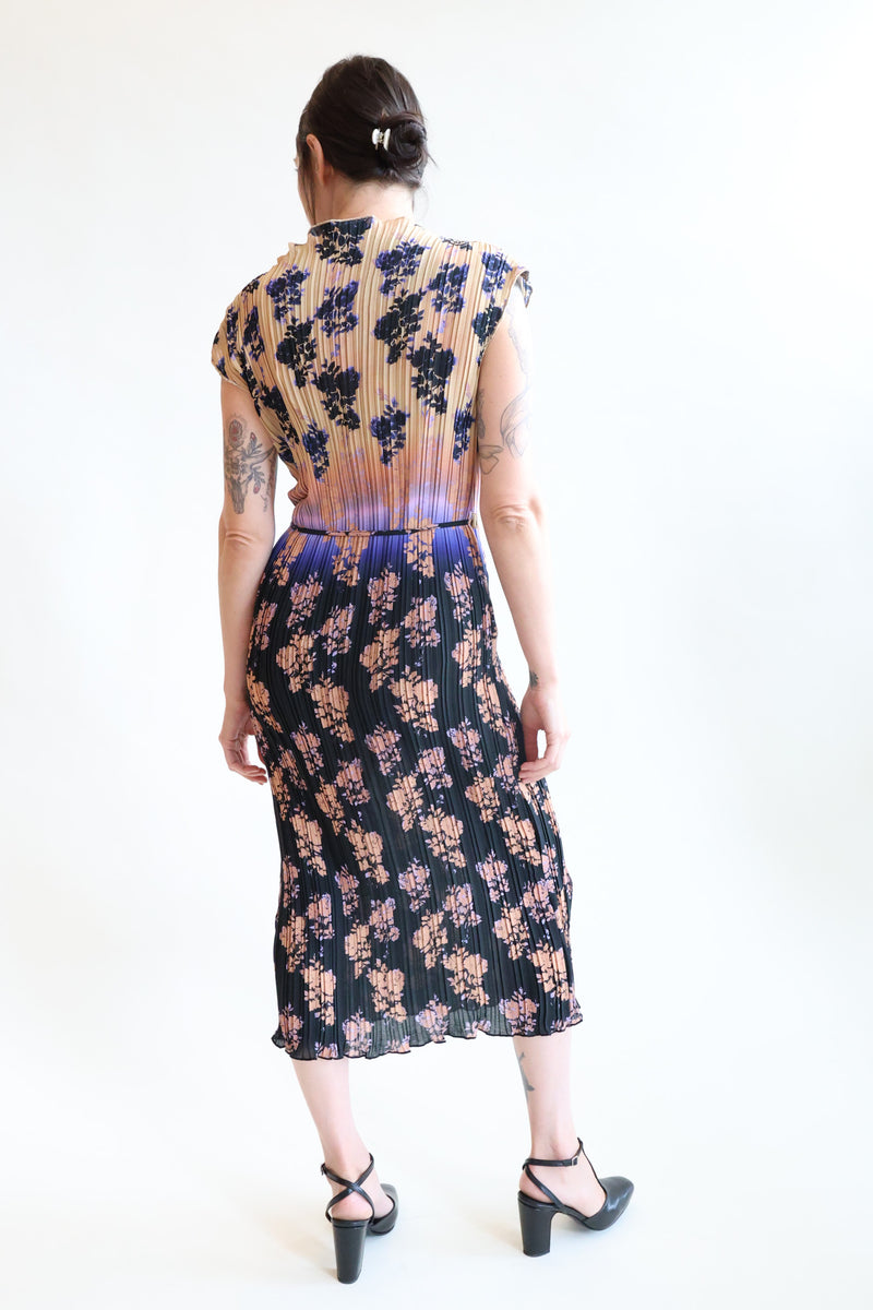 Julien Dress Dip Dye Shadow Floral