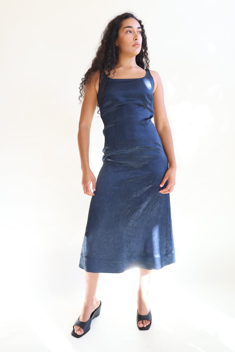 Square Neck Dress Midnight
