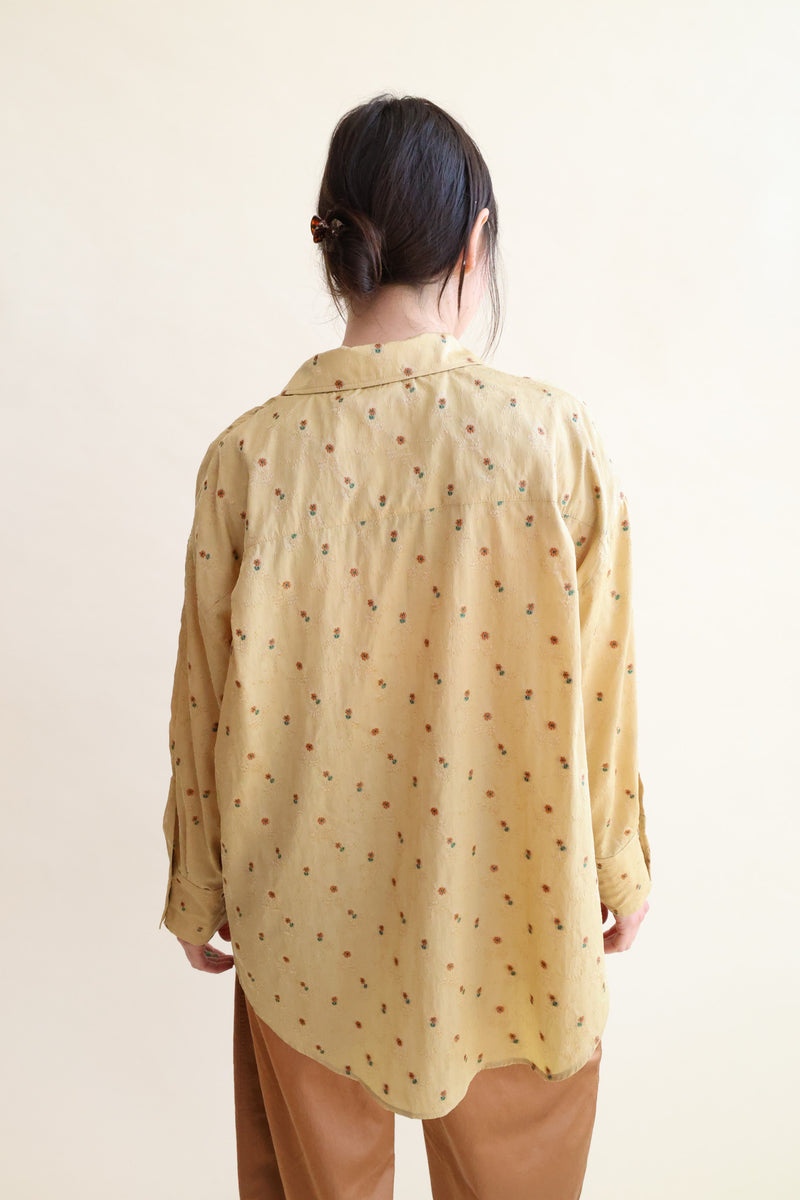 Silk Floral Shirt Jojoba