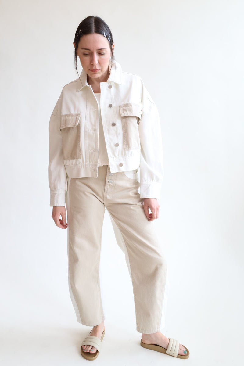 Eva Jacket White and Stone