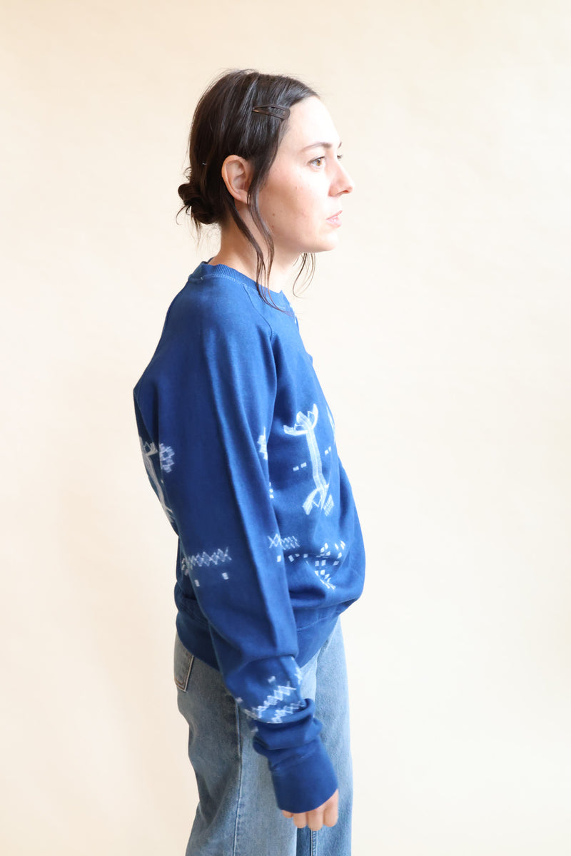 Sweatshirt Indigo Motif