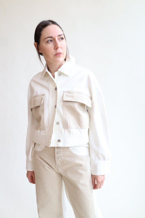 Eva Jacket White and Stone