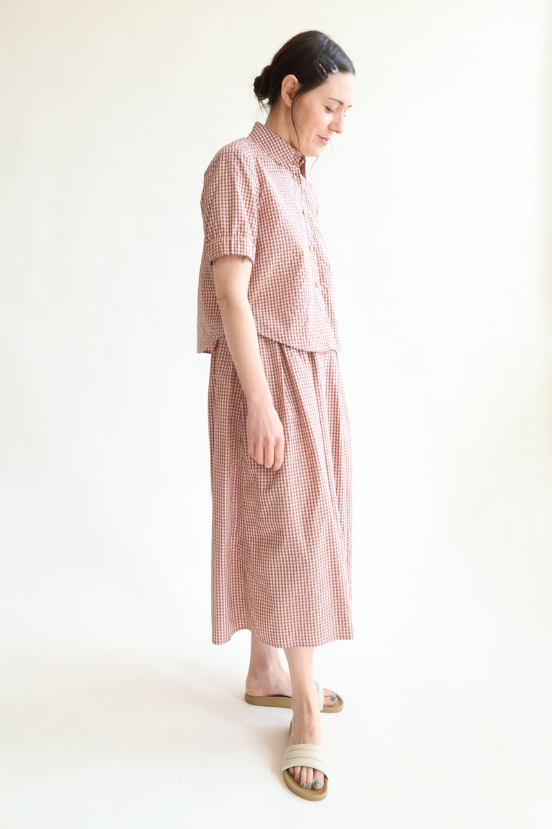 Mel Skirt Pink Gingham