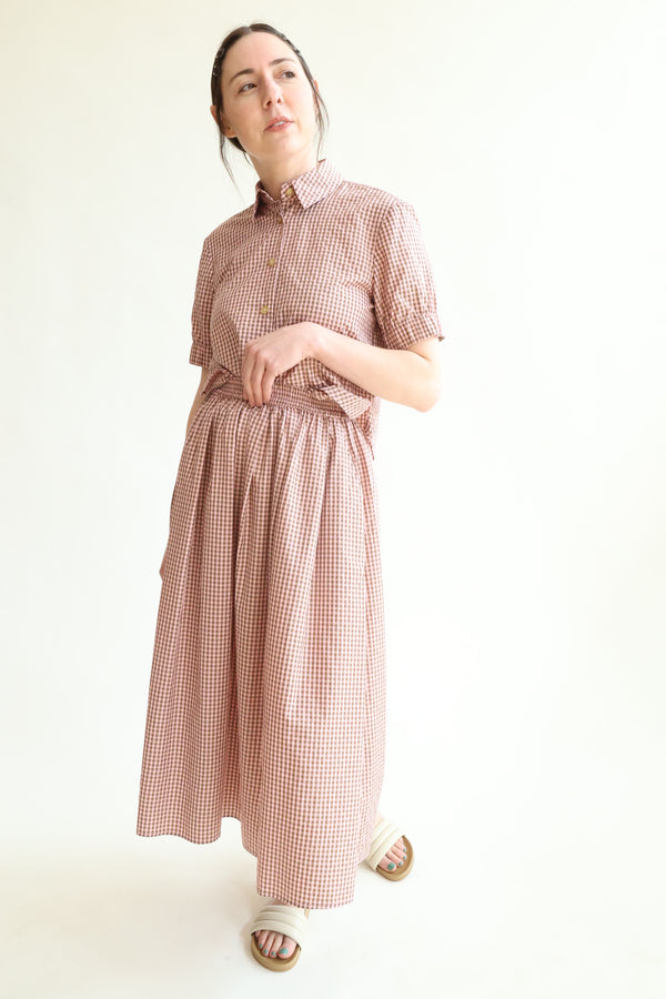 Mel Skirt Pink Gingham