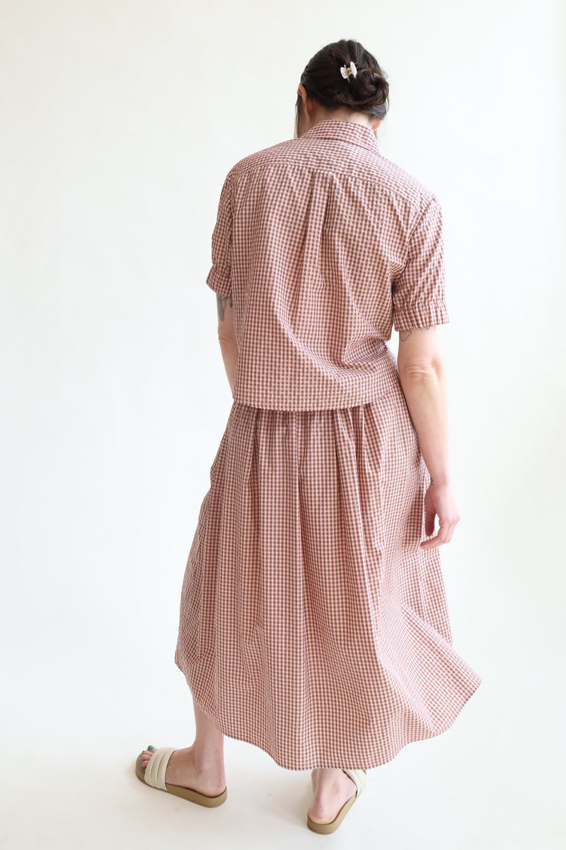 Mel Skirt Pink Gingham
