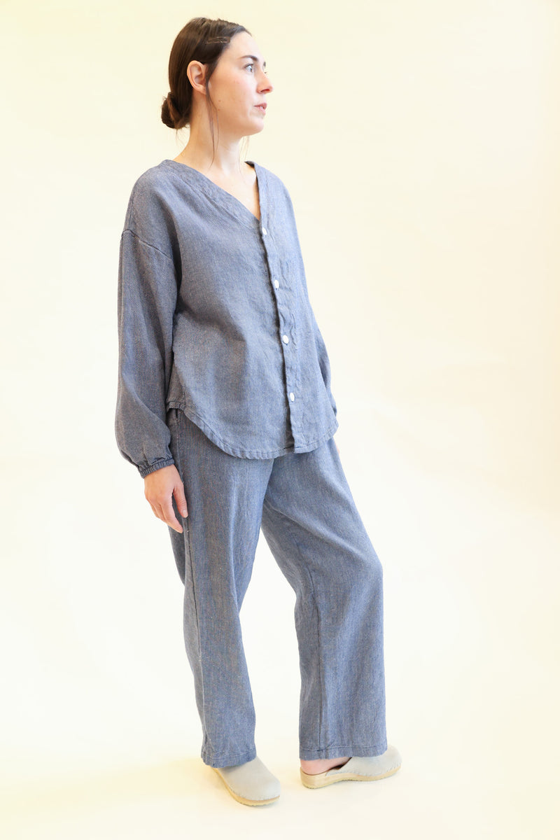 Hemp Button Shirt Chambray