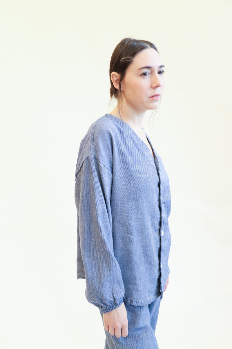 Hemp Button Shirt Chambray