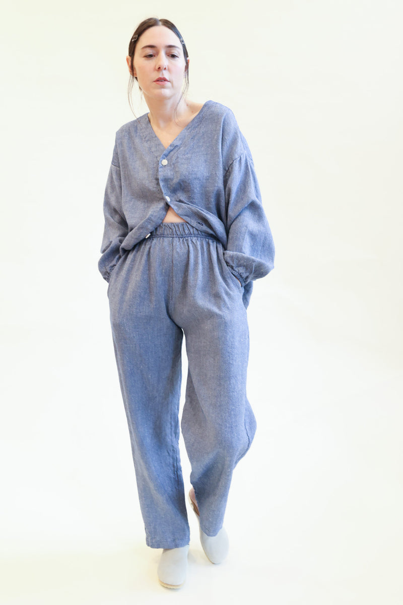 Hemp Button Shirt Chambray