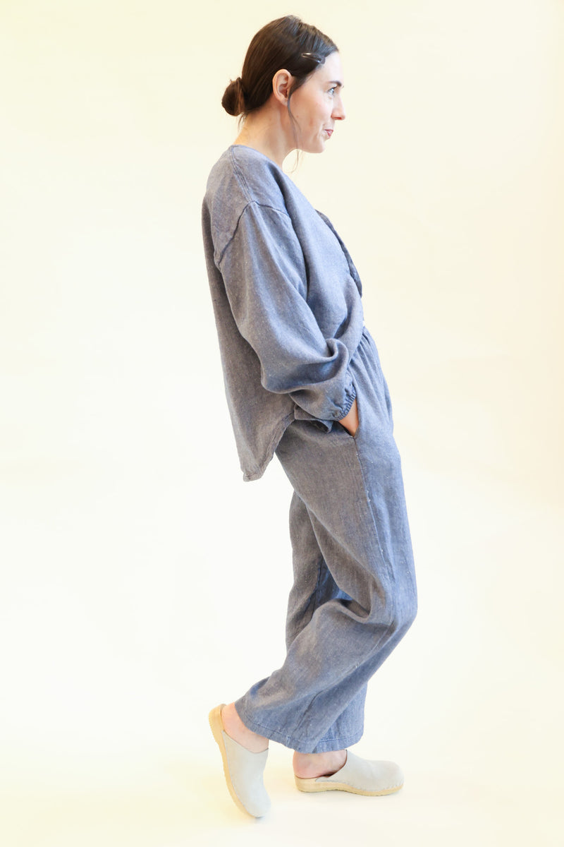 Hemp Button Shirt Chambray