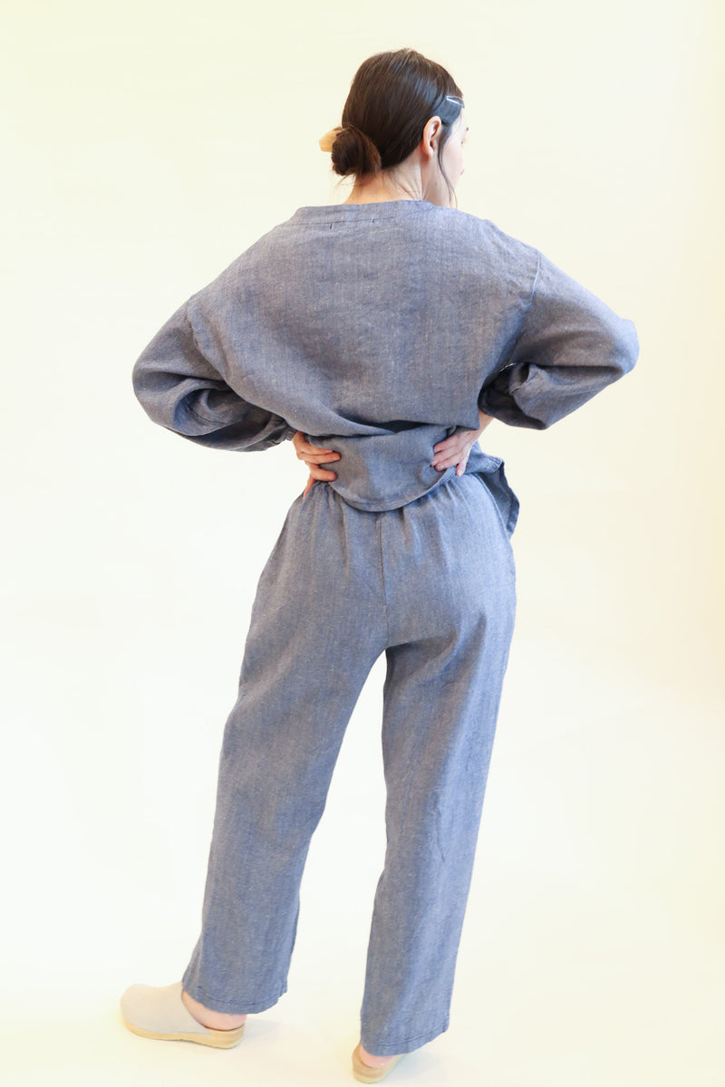 Hemp Button Shirt Chambray