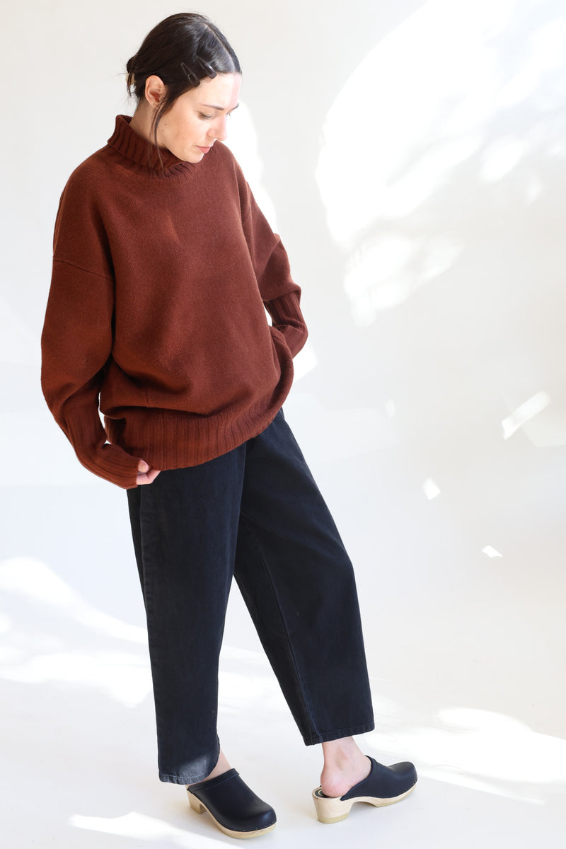 Highcollar Sweater Cinnamon