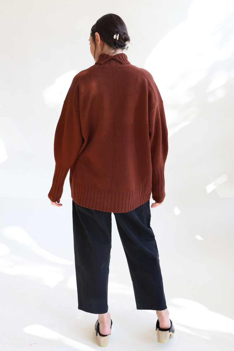 Highcollar Sweater Cinnamon