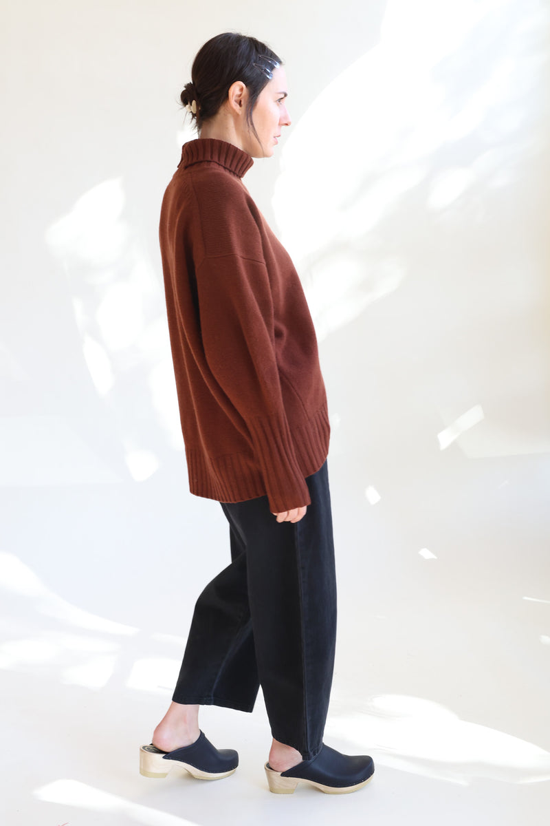 Highcollar Sweater Cinnamon