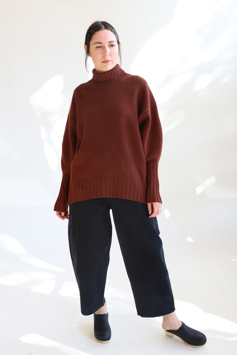 Highcollar Sweater Cinnamon