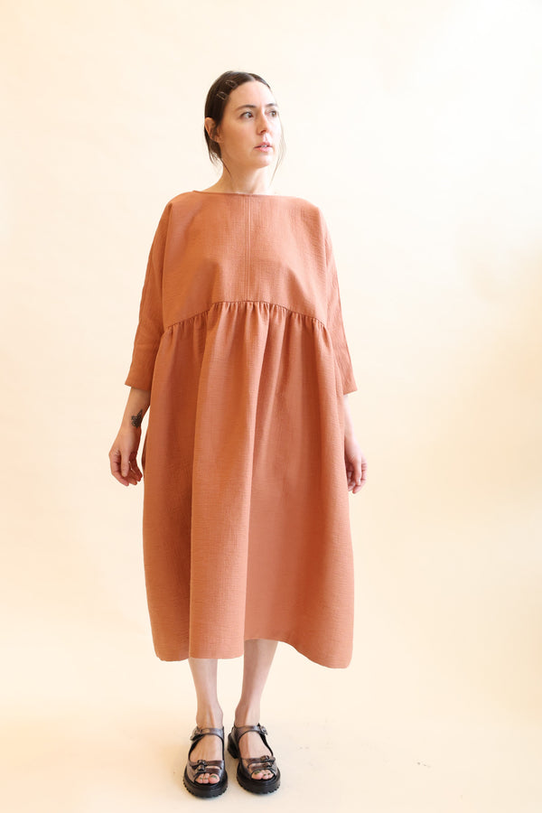 rachel comey linen dress Gita Dress in Brown Fenix Linen | Rachel Comey