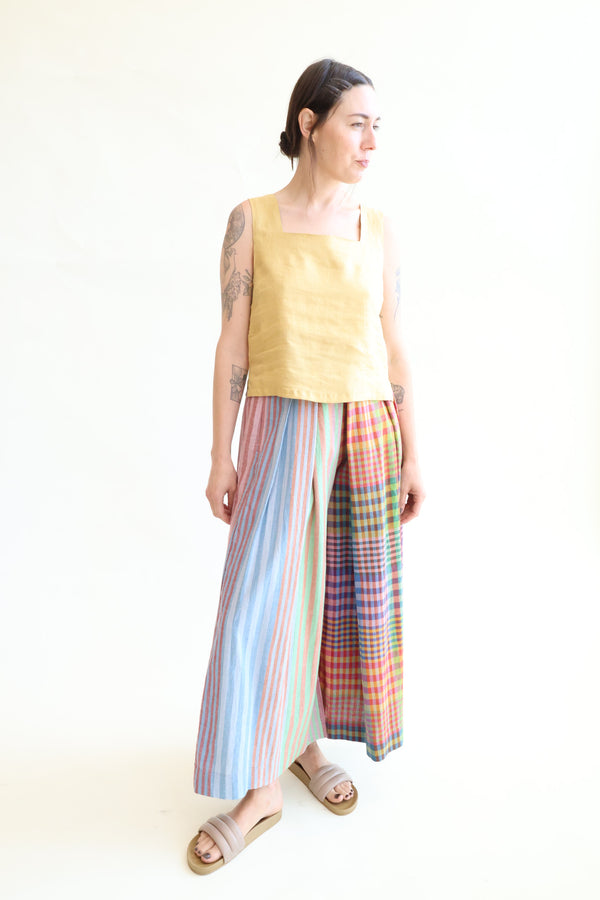 Frida Pant Postcard Stripe X Chex