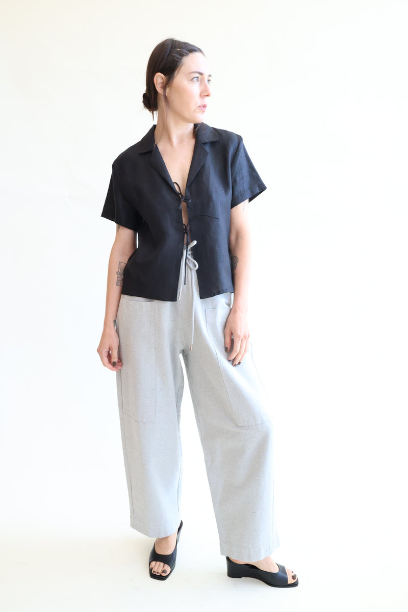 Amber Top Black