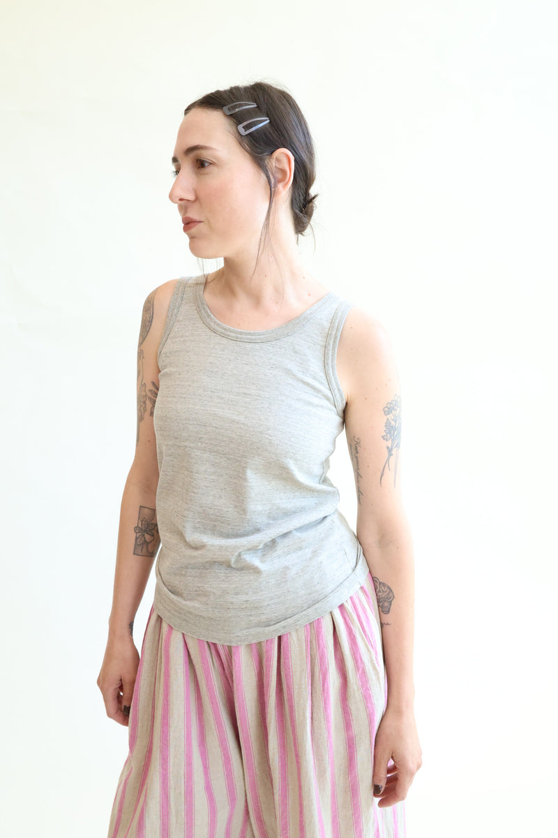 Undyed Tank Top Gray