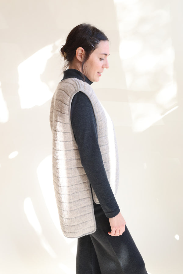 Tami Vest Grey Melange