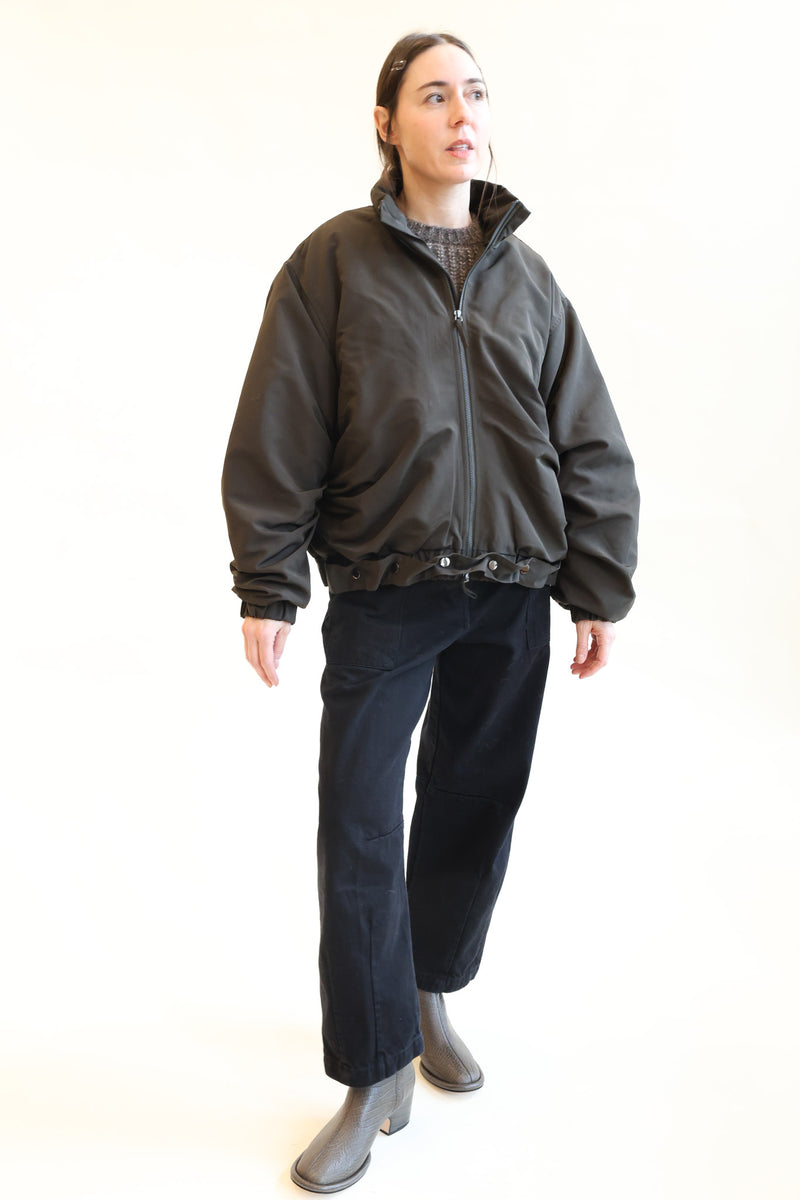 Press Stud Jacket Dark Chocolate