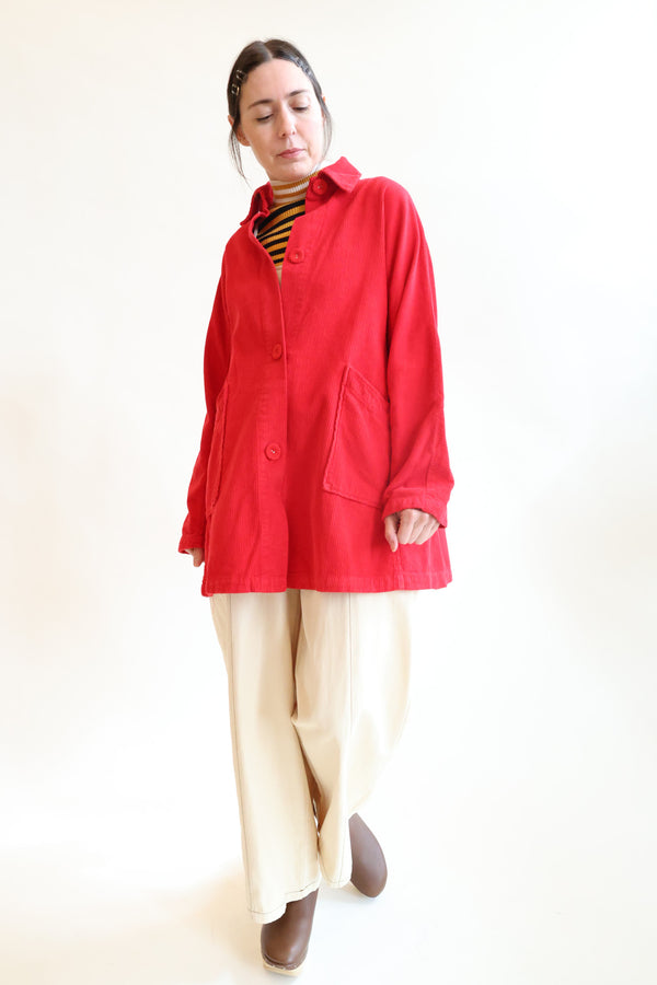 Constance Jacket Red Corduroy