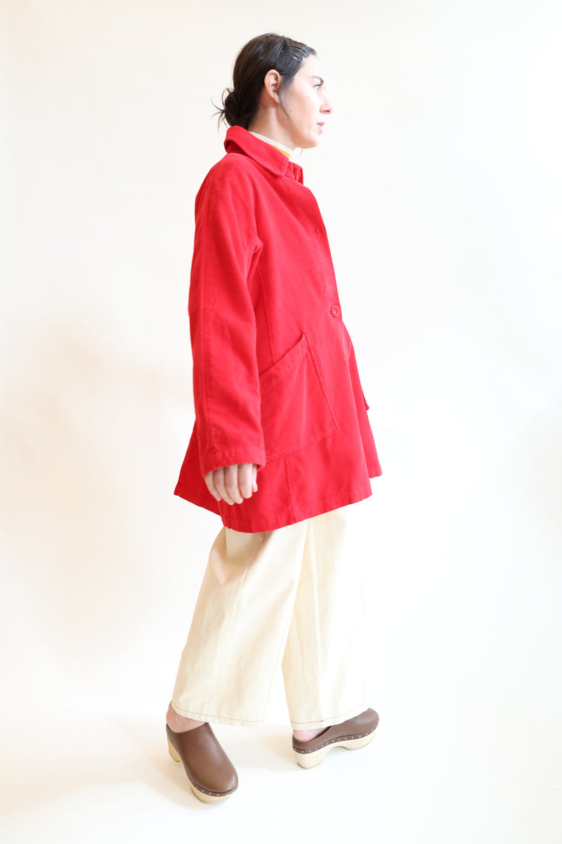 Constance Jacket Red Corduroy