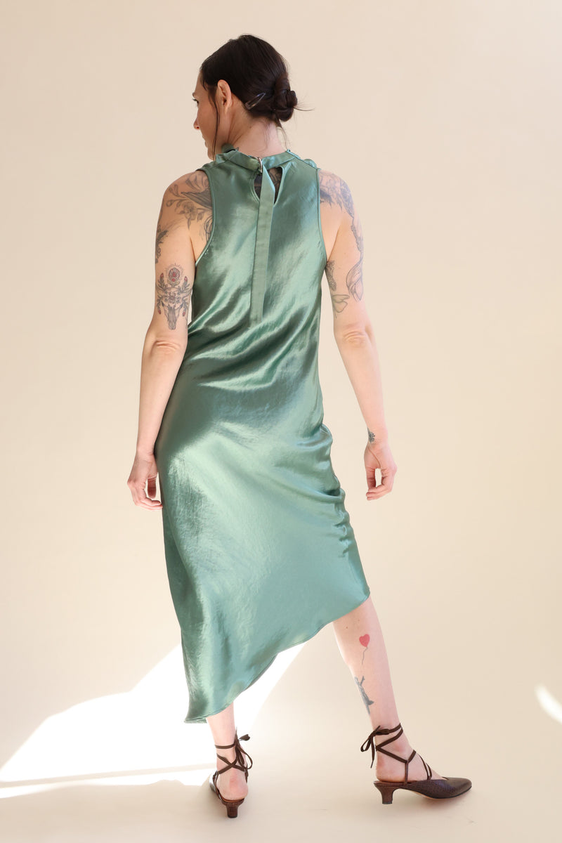 Cowl Bias Dress Jade