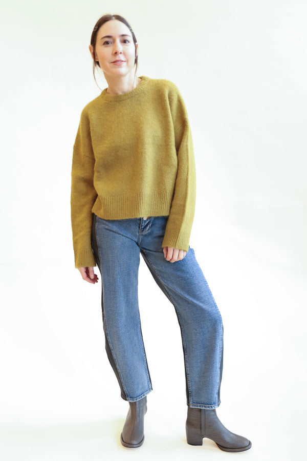 Henry Crewneck Mustard