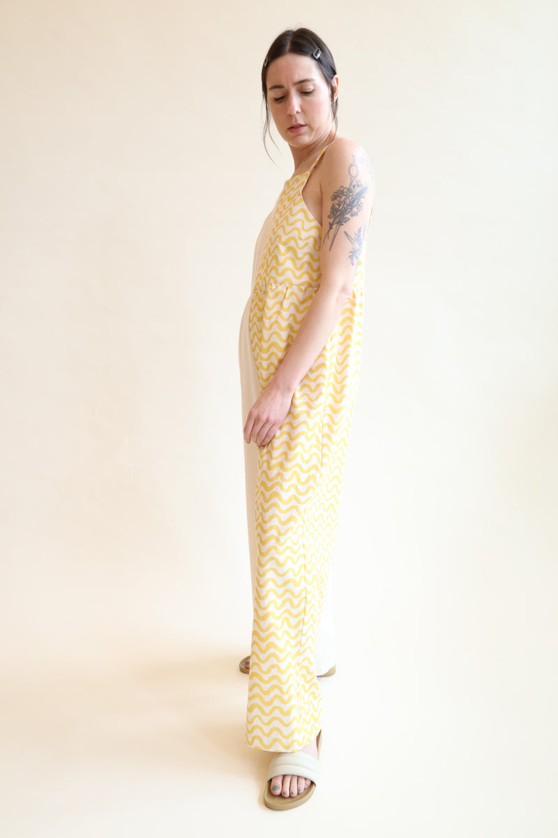 Neo Jumpsuit Yellow Waves