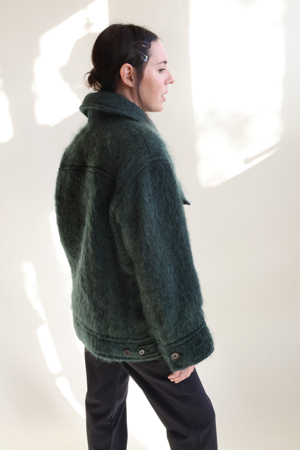 Brushed Blouson Coat Cedar