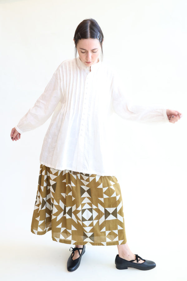 French Linen Shirt White