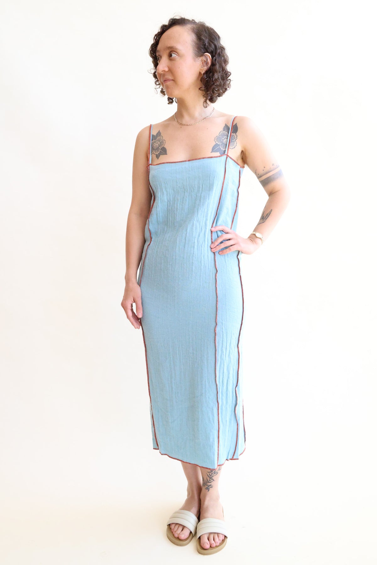 Shok Slip Dress Wuxi Blue – Rhoan