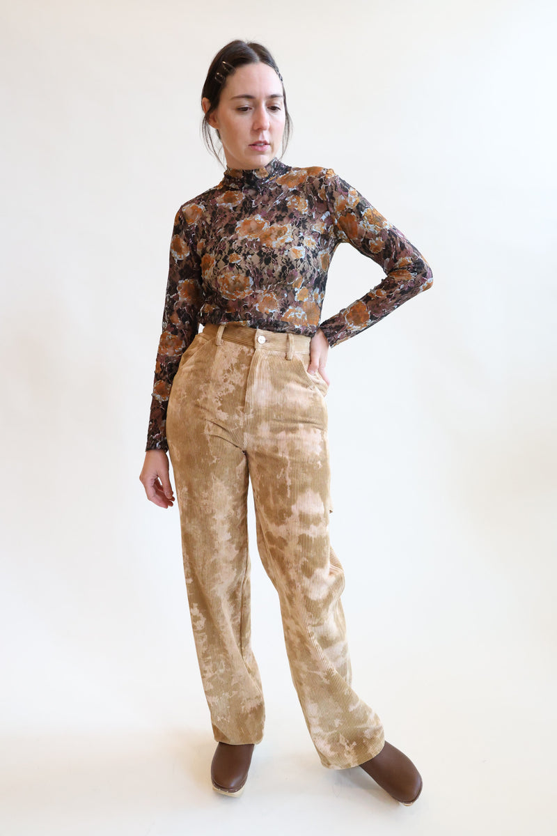 Rosa Turtleneck Gold Roses